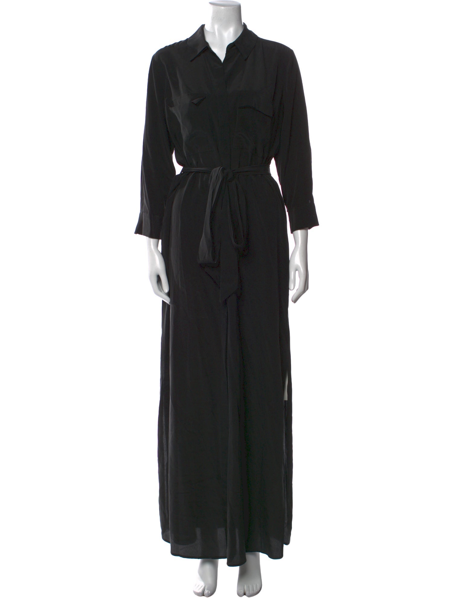 L'Agence Silk Long Dress