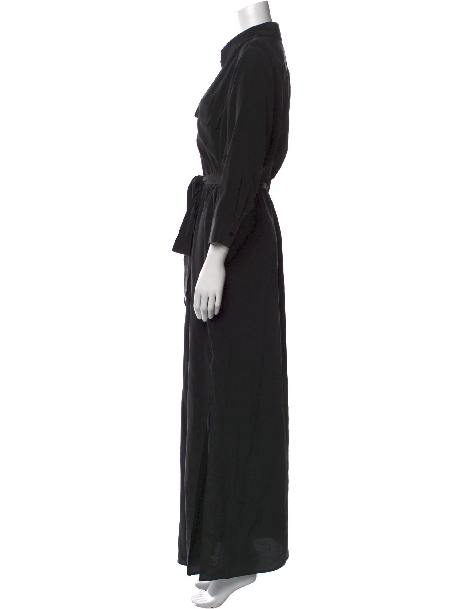 L'Agence Silk Long Dress