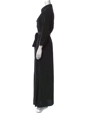 L'Agence Silk Long Dress