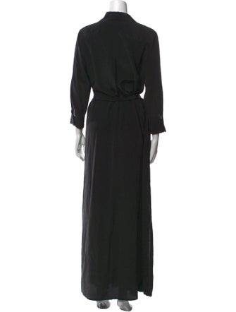 L'Agence Silk Long Dress