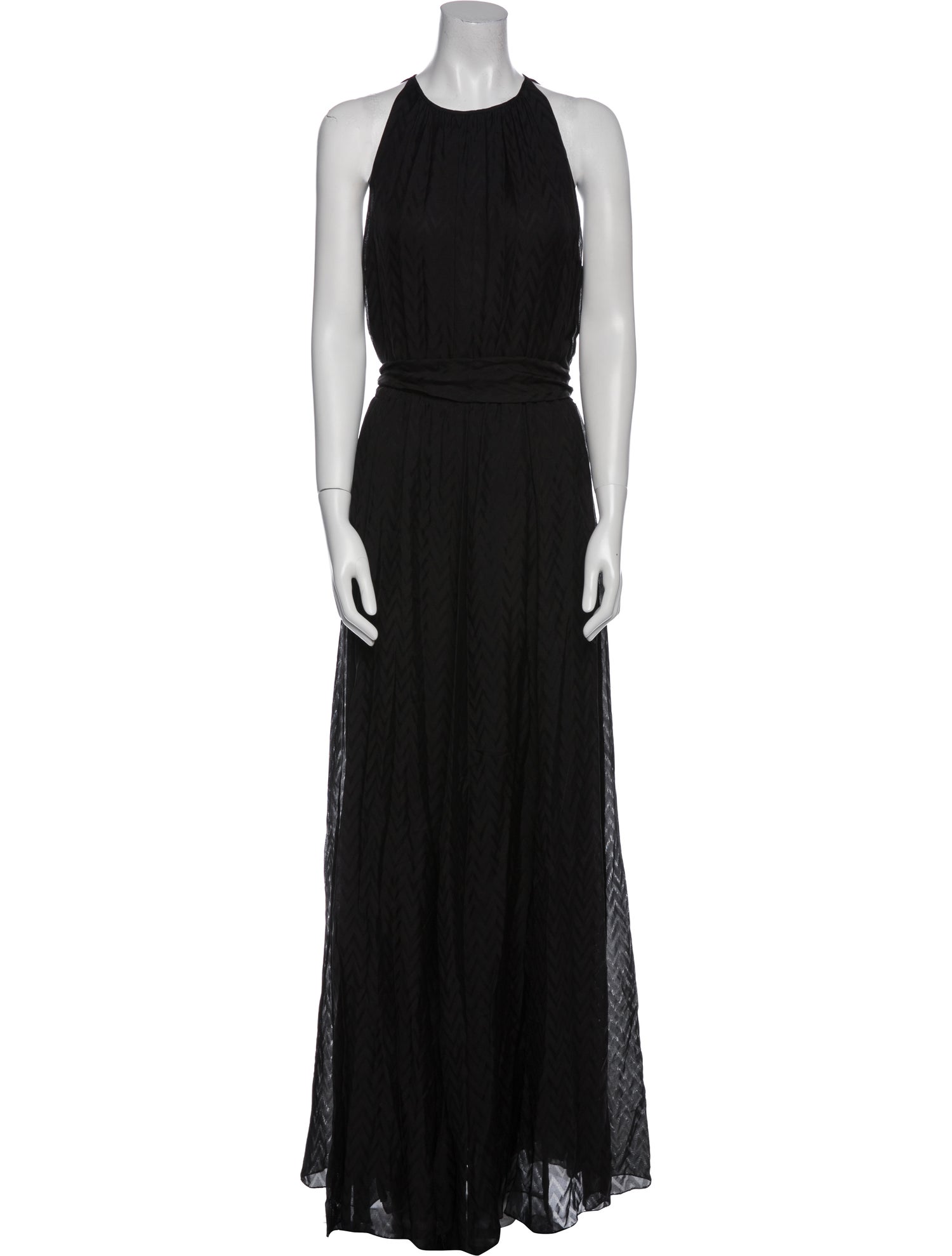 L'Agence Silk Long Dress