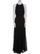 L'Agence Silk Long Dress