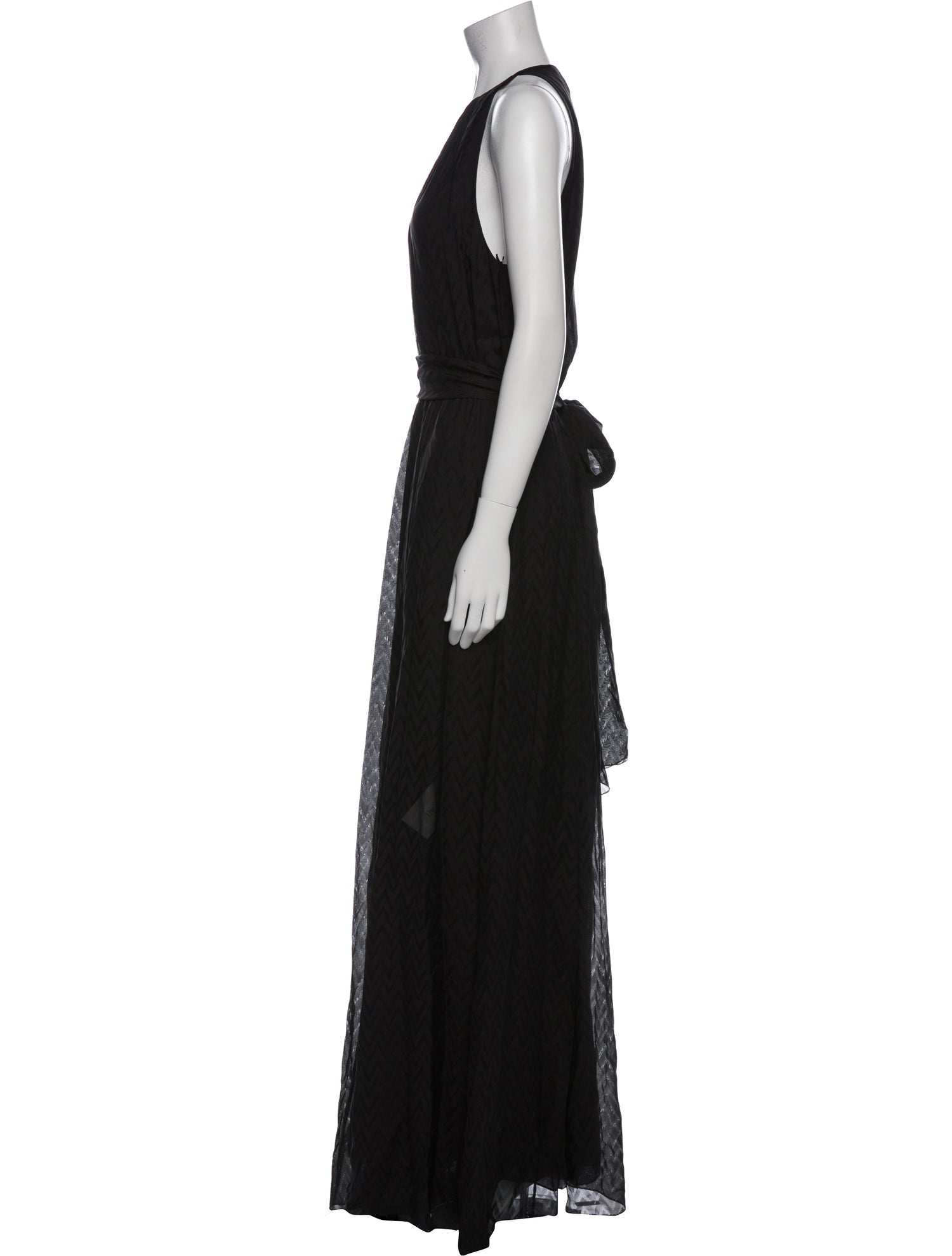 L'Agence Silk Long Dress