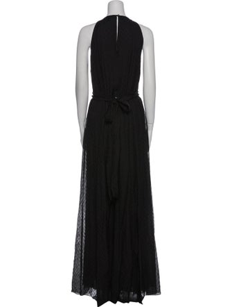 L'Agence Silk Long Dress