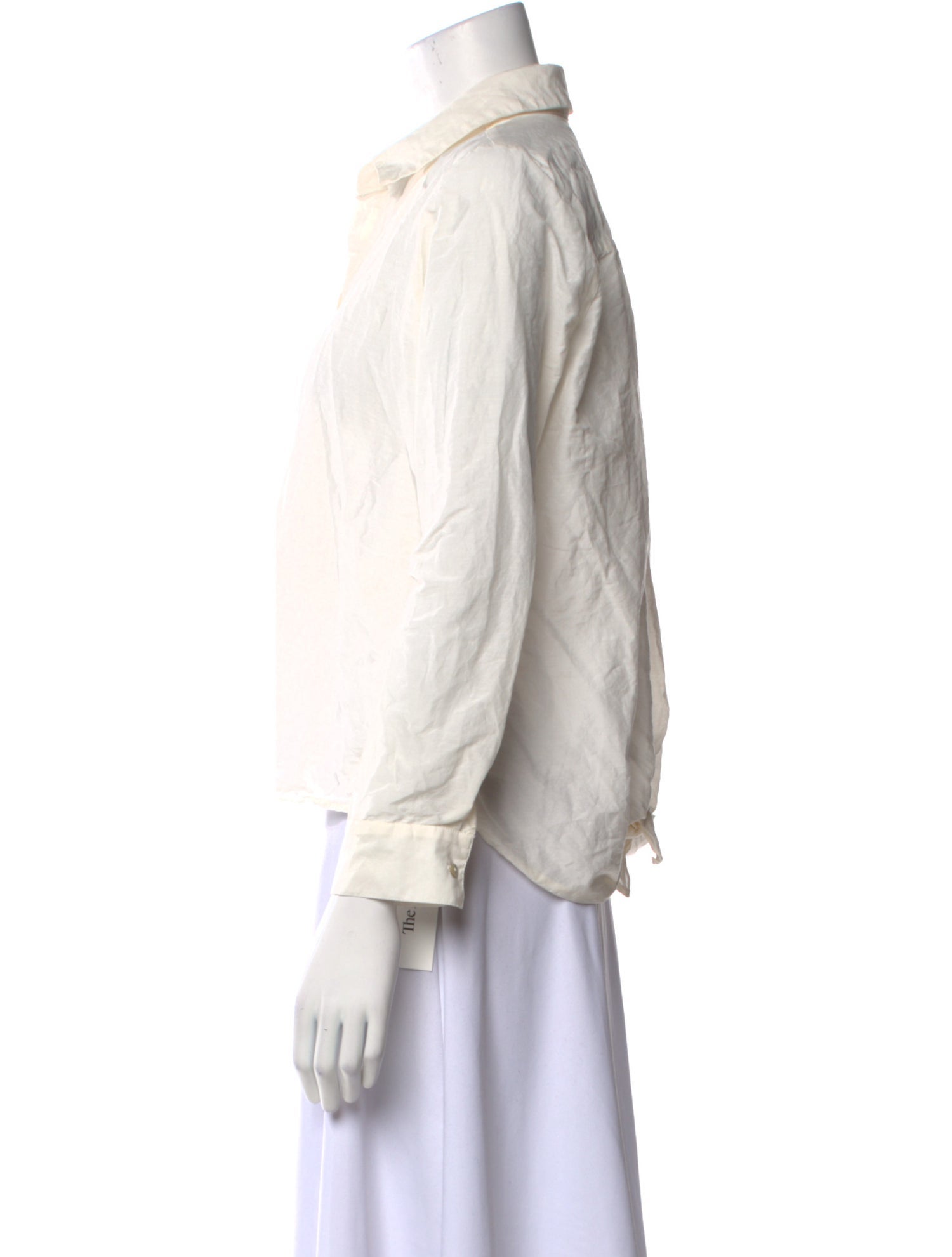 L'Agence Three-Quarter Sleeve Button-Up Top