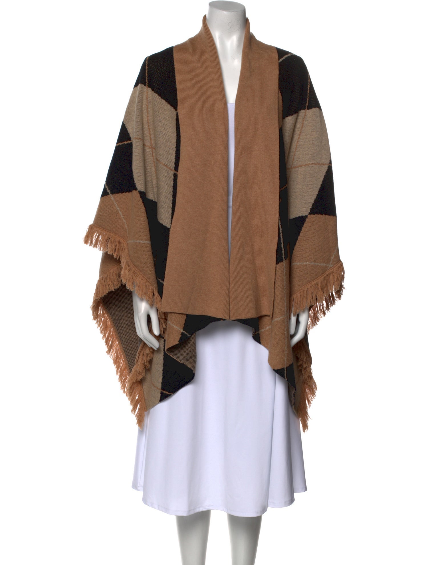 L'Agence Merino Wool Colorblock Pattern Sweater