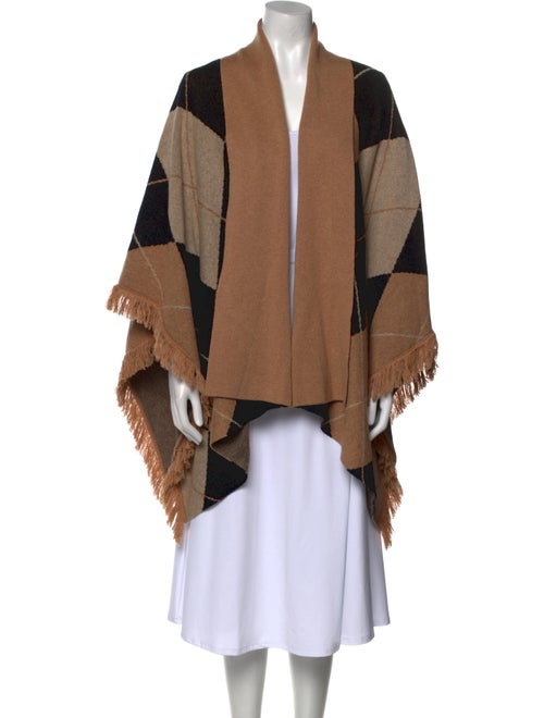 L'Agence Merino Wool Colorblock Pattern Sweater