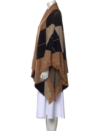 L'Agence Merino Wool Colorblock Pattern Sweater