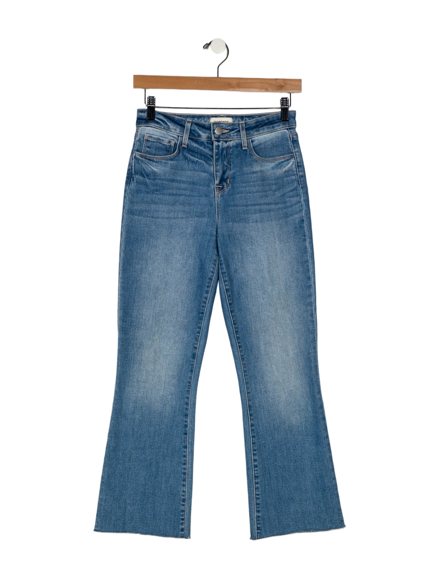 L'Agence Mid-Rise Wide Leg Jeans