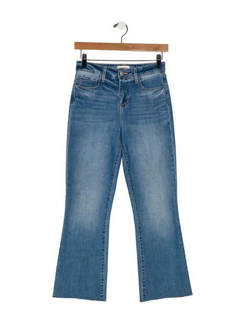 L'Agence Mid-Rise Wide Leg Jeans