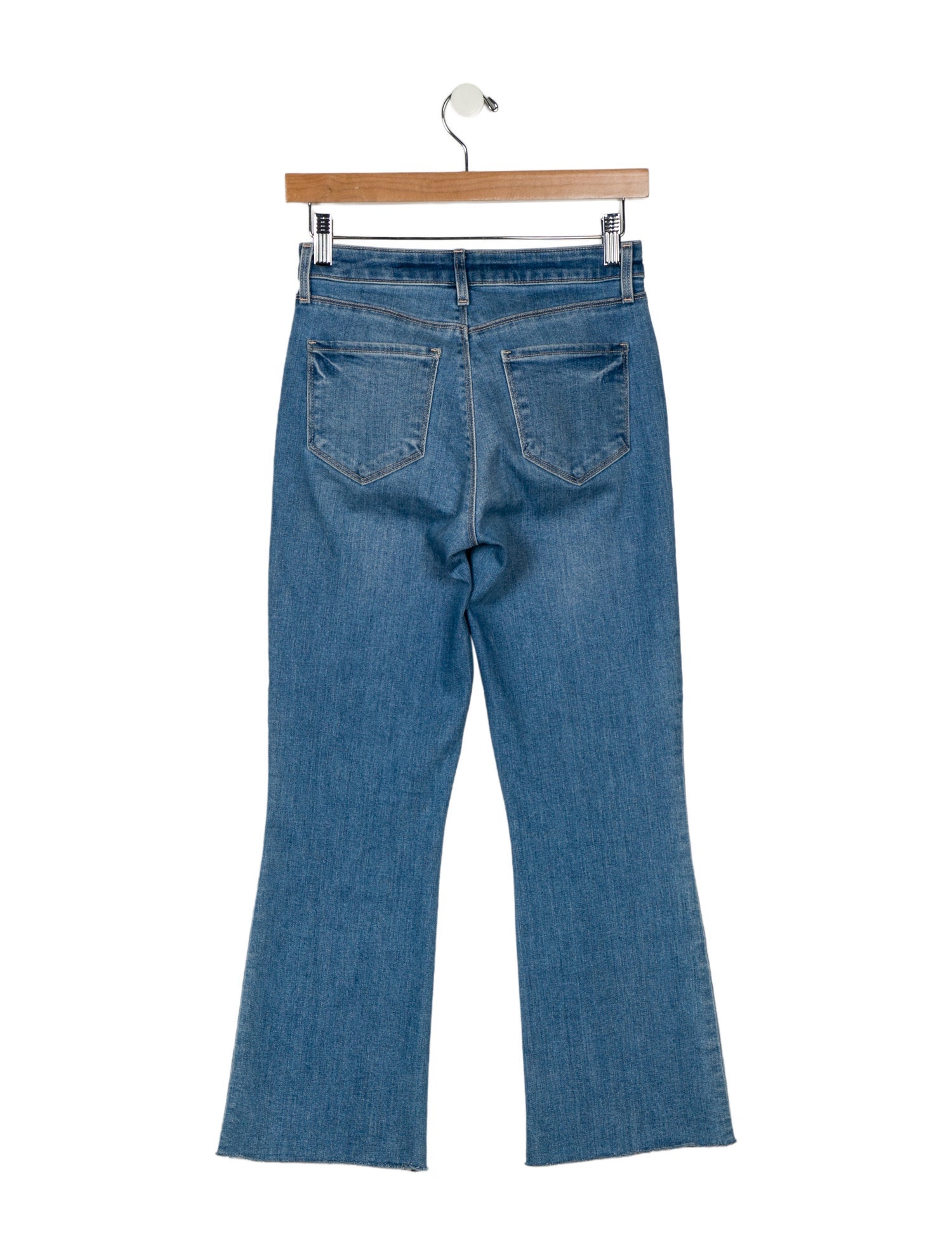 L'Agence Mid-Rise Wide Leg Jeans