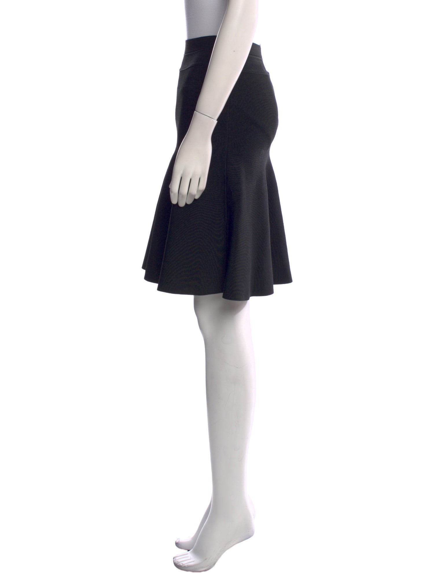 L'Agence Ruffle Embellishment Mini Skirt