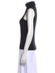 L'Agence Turtleneck Sleeveless Top