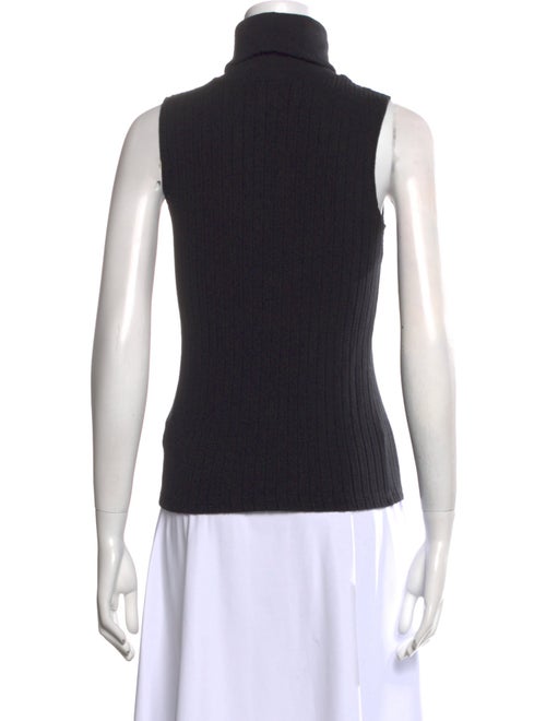 L'Agence Turtleneck Sleeveless Top