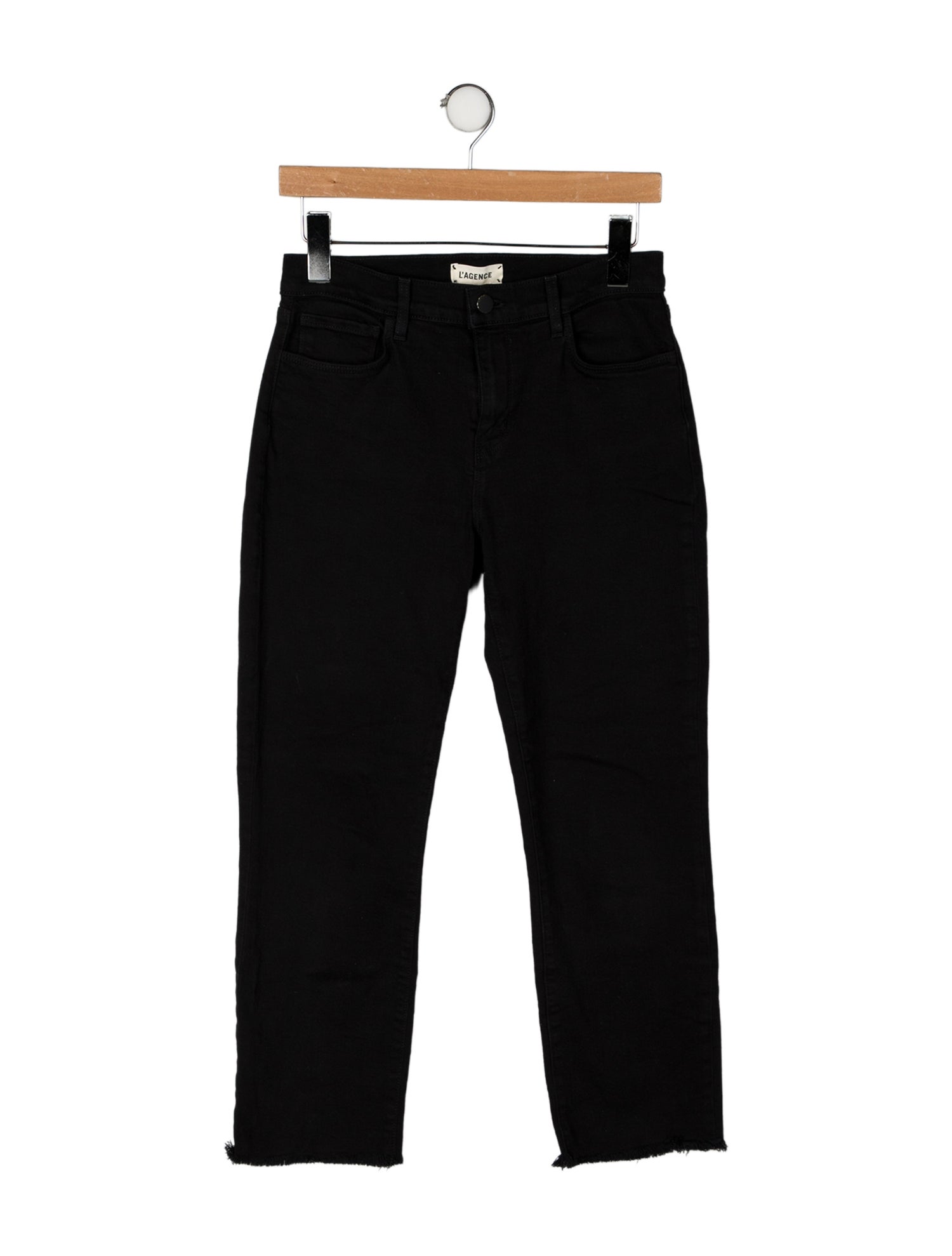 L'Agence Mid-Rise Straight Leg Jeans