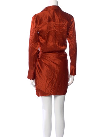 L'Agence Silk Knee-Length Dress
