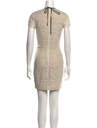 L'Agence Crew Neck Mini Dress