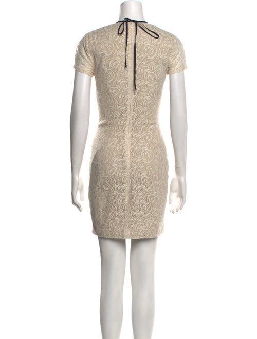 L'Agence Crew Neck Mini Dress