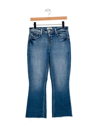 L'Agence Mid-Rise Wide Leg Jeans