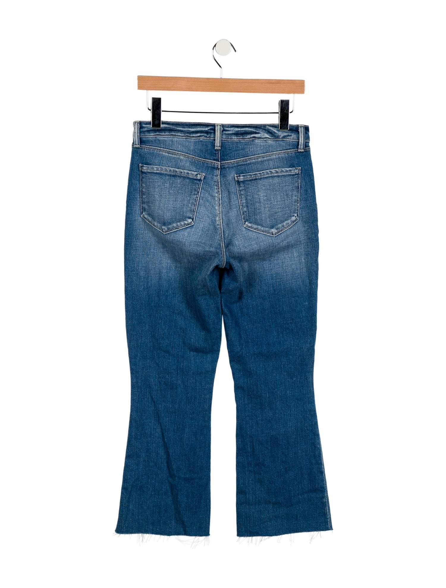 L'Agence Mid-Rise Wide Leg Jeans