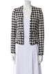 L'Agence Houndstooth Print Evening Jacket