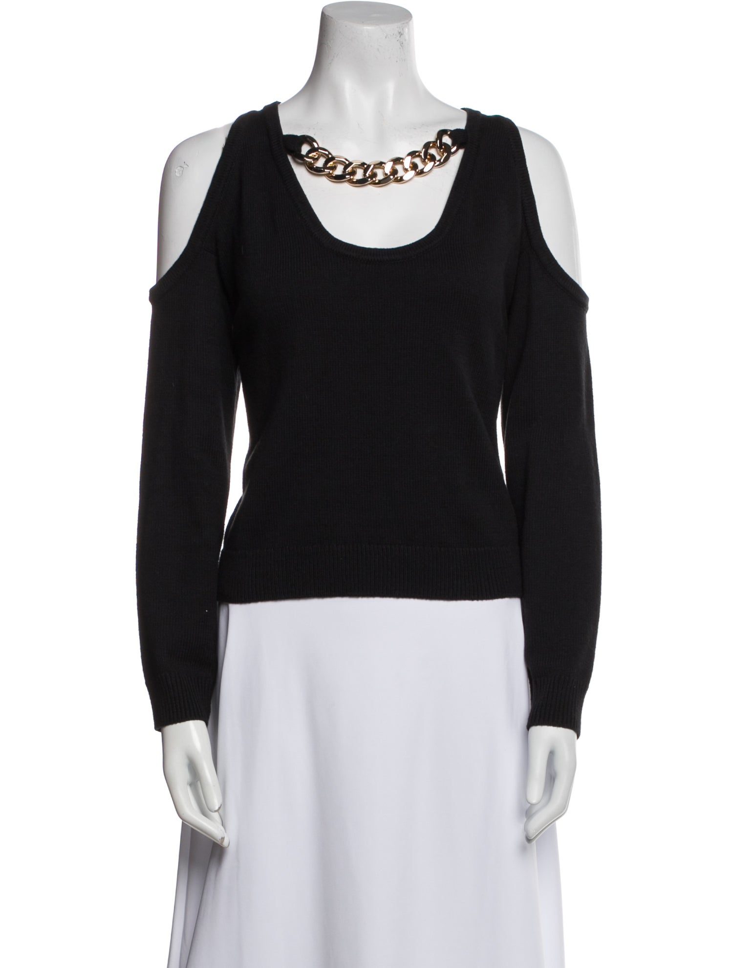 L'Agence Scoop Neck Long Sleeve Top