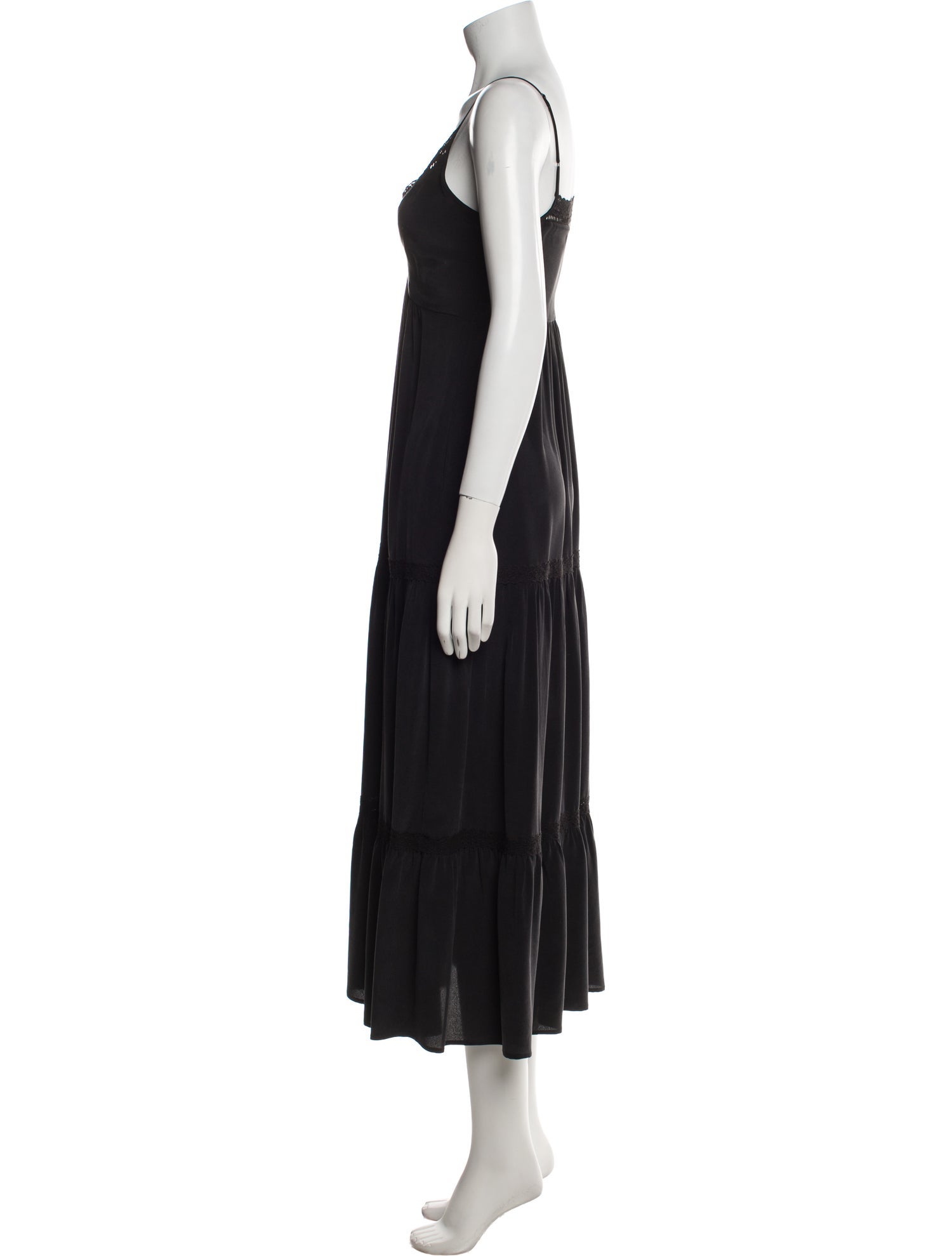 L'Agence Silk Long Dress