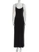 L'Agence Scoop Neck Long Dress