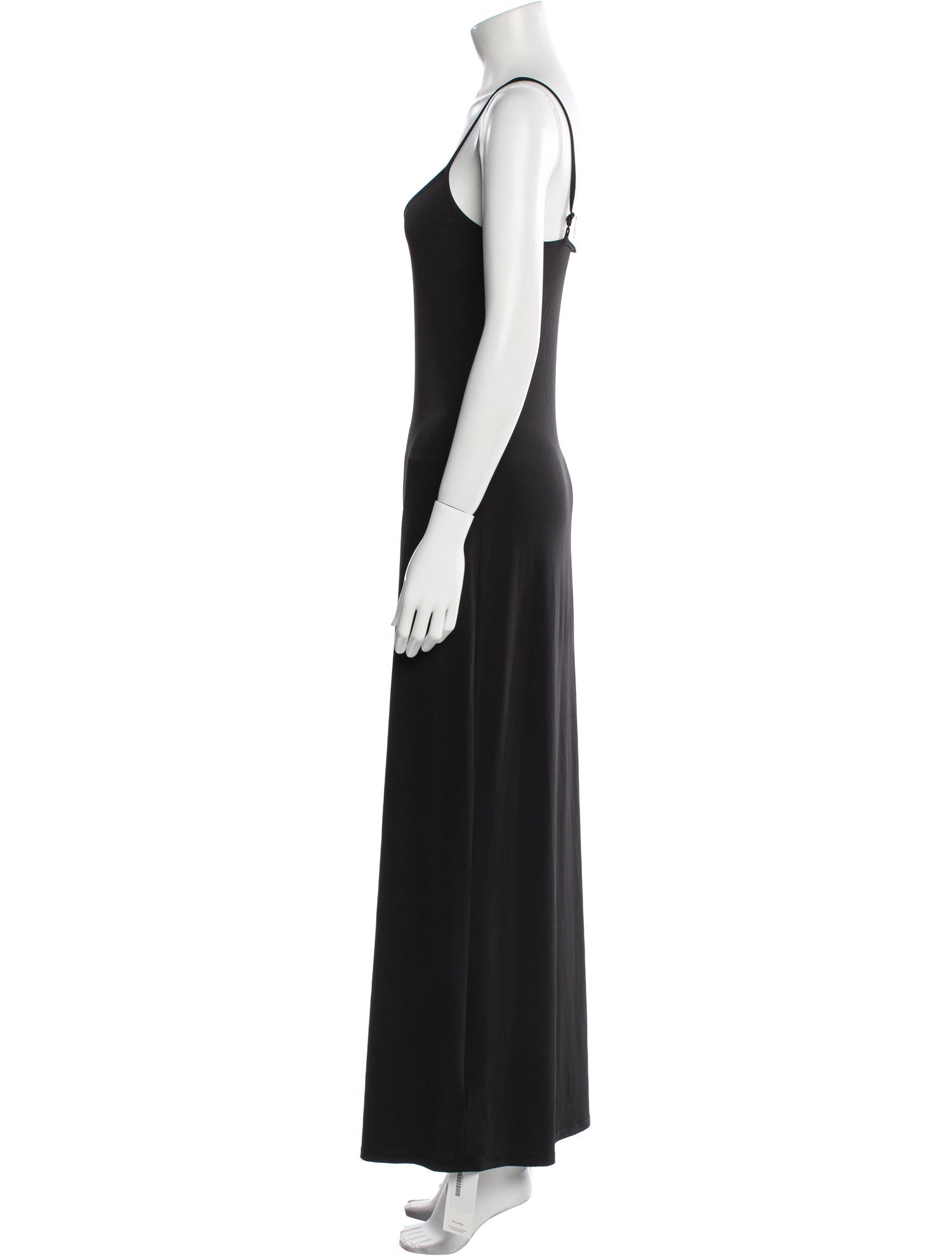L'Agence Scoop Neck Long Dress