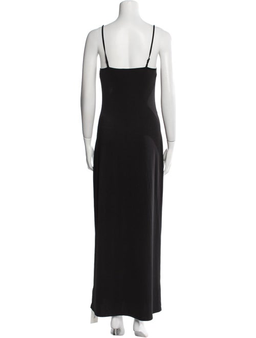 L'Agence Scoop Neck Long Dress
