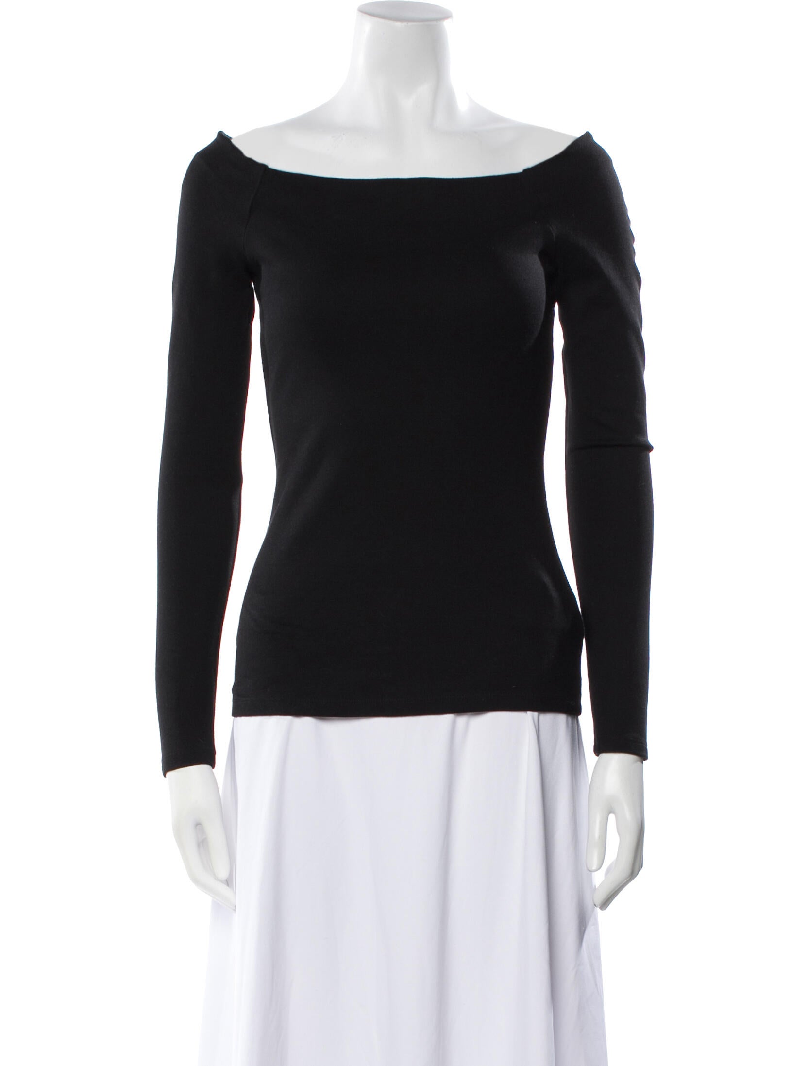 L'Agence Bateau Neckline Long Sleeve Top