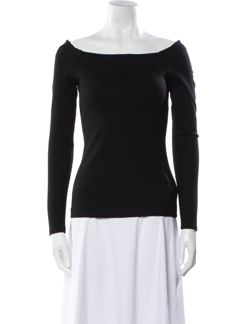 L'Agence Bateau Neckline Long Sleeve Top