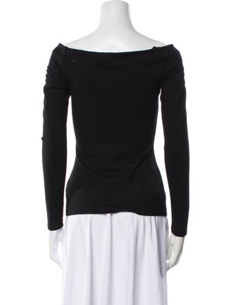L'Agence Bateau Neckline Long Sleeve Top