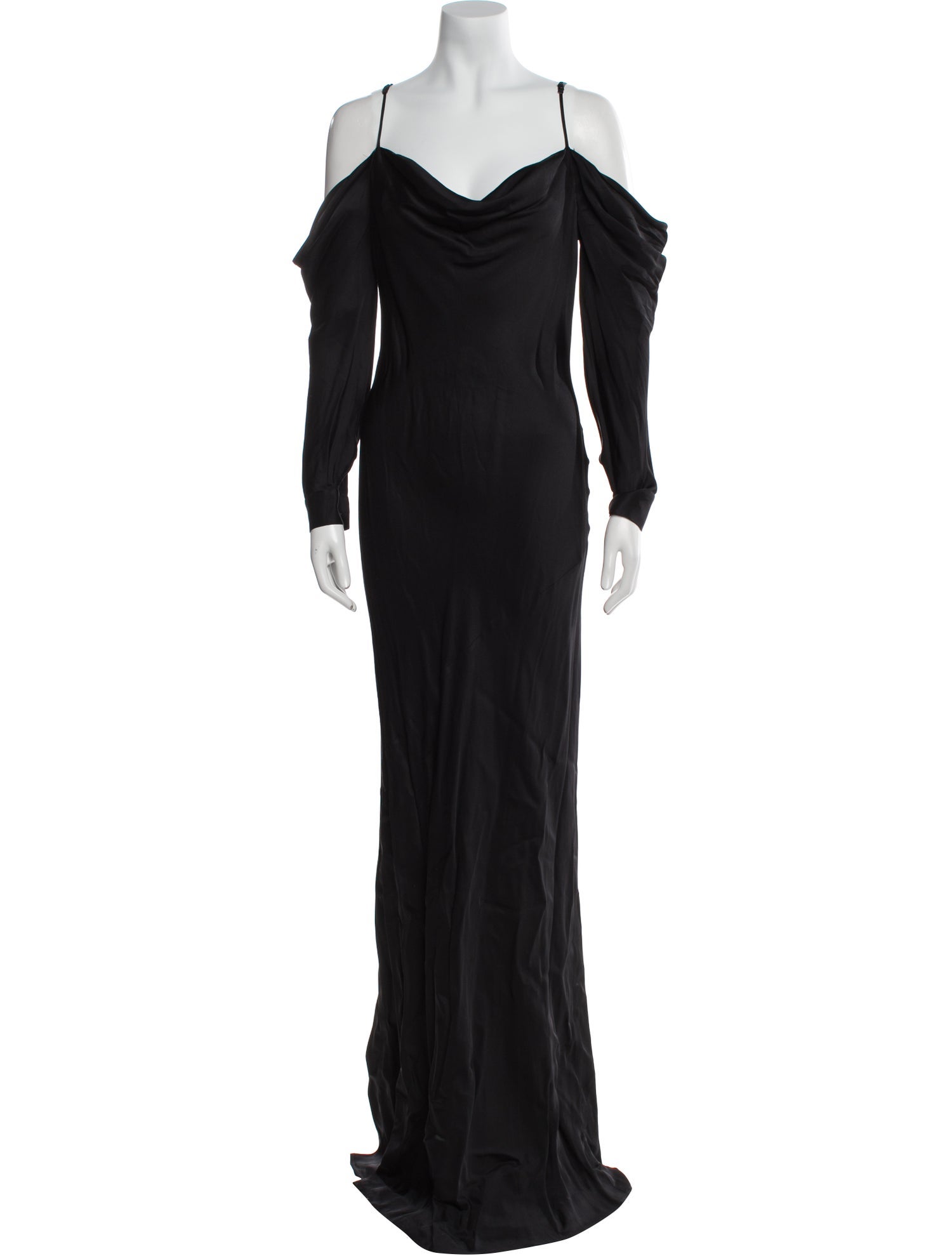 L'Agence Cowl Neck Long Dress
