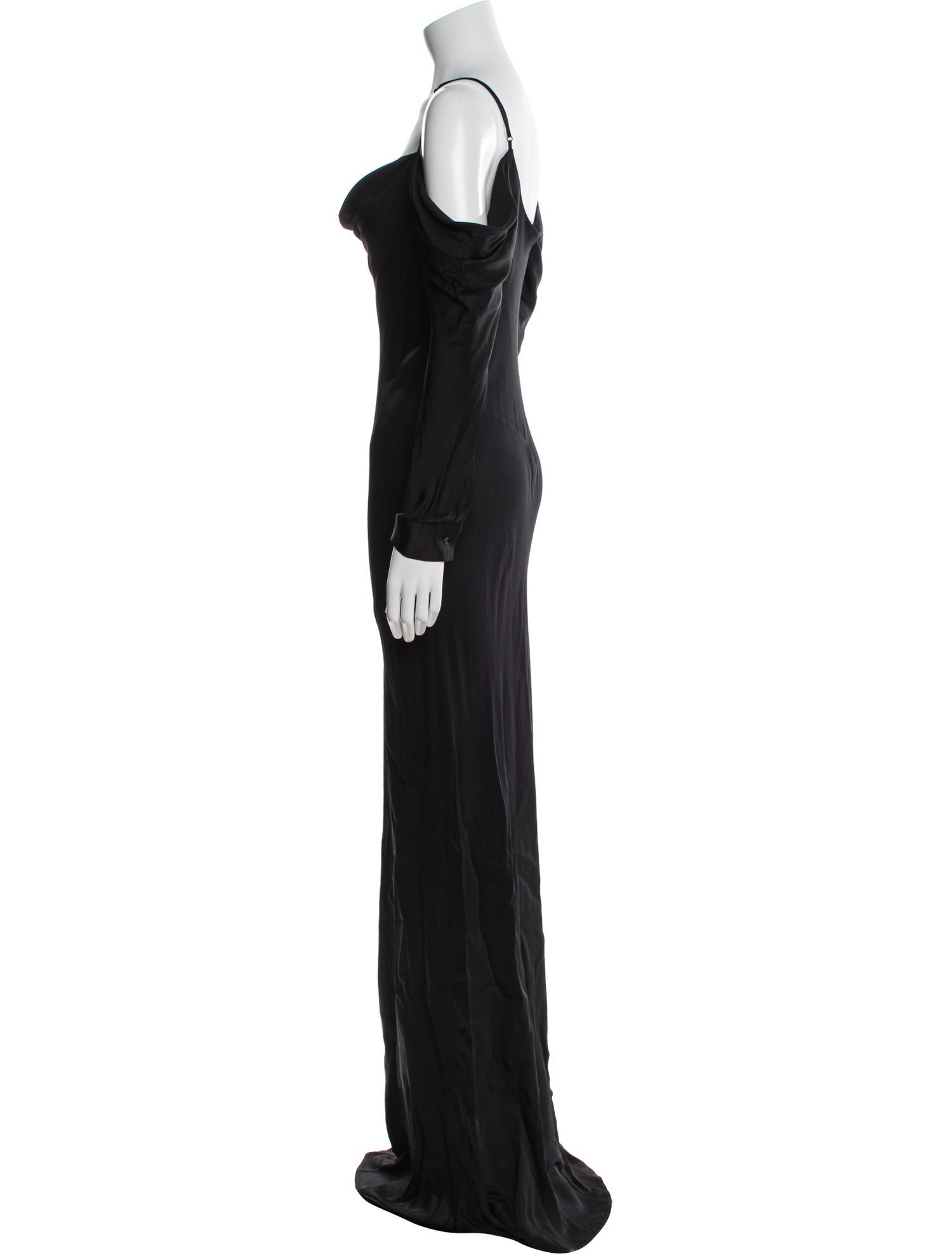 L'Agence Cowl Neck Long Dress