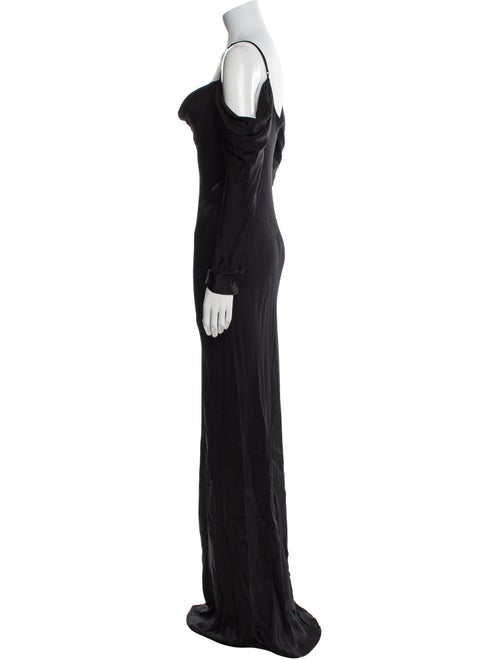 L'Agence Cowl Neck Long Dress