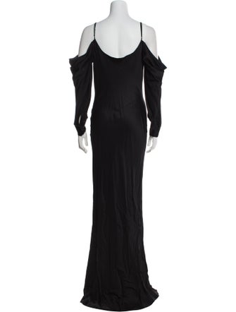 L'Agence Cowl Neck Long Dress