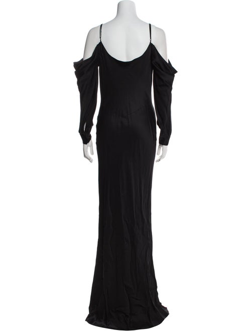 L'Agence Cowl Neck Long Dress