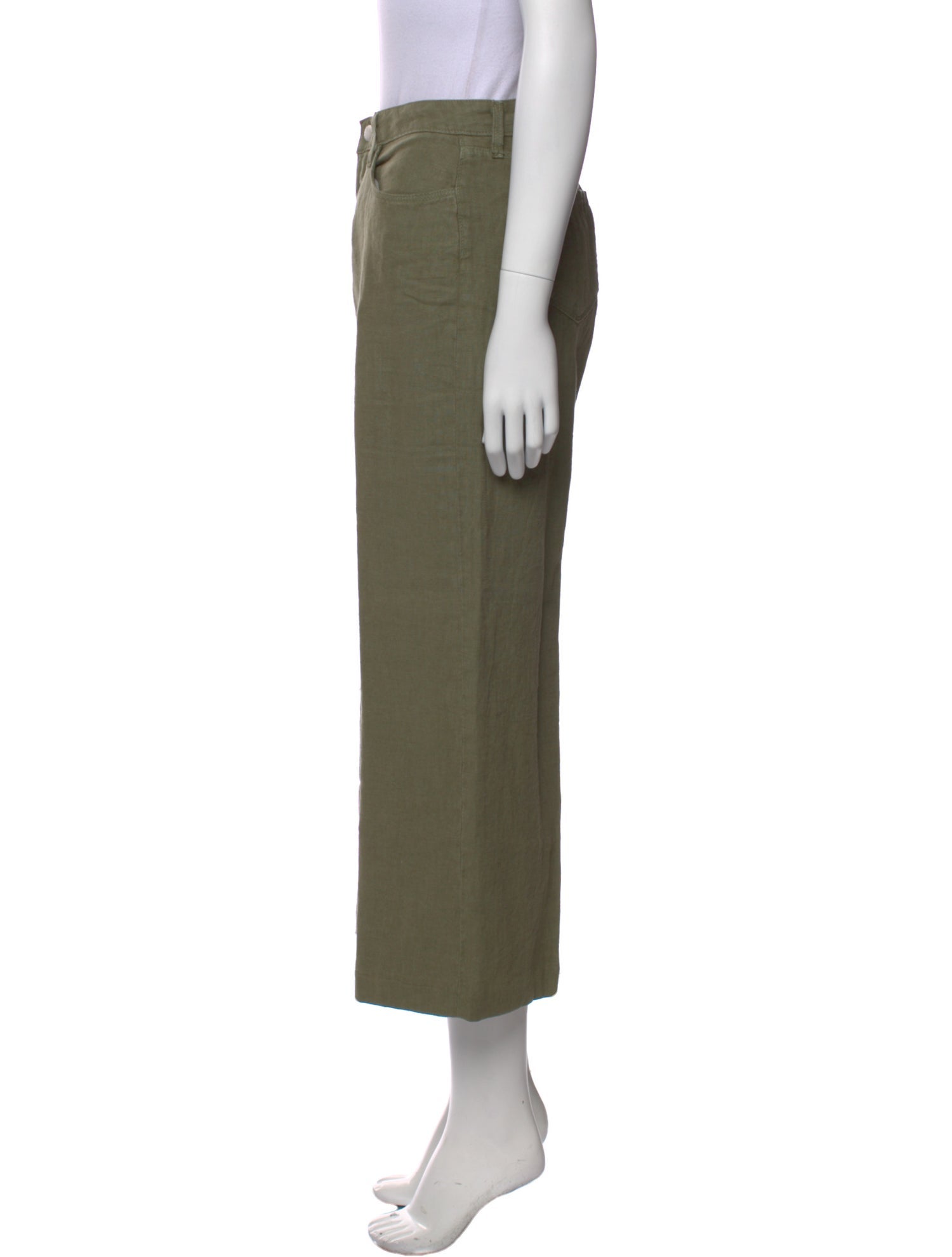 L'Agence Linen Wide Leg Pants