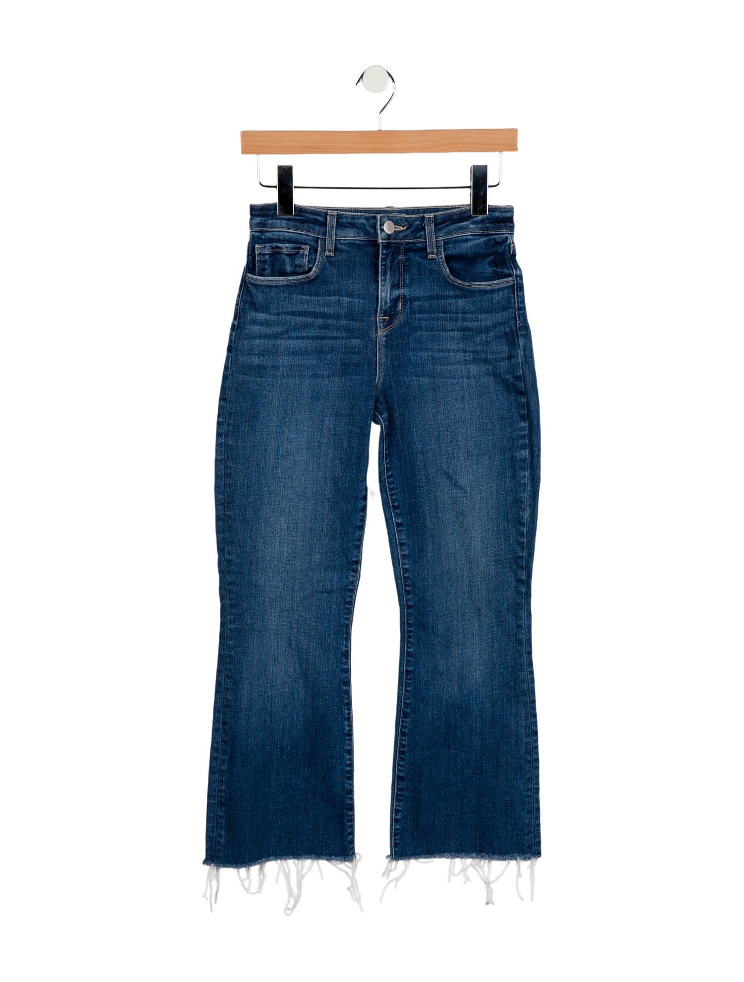 L'Agence Mid-Rise Straight Leg Jeans