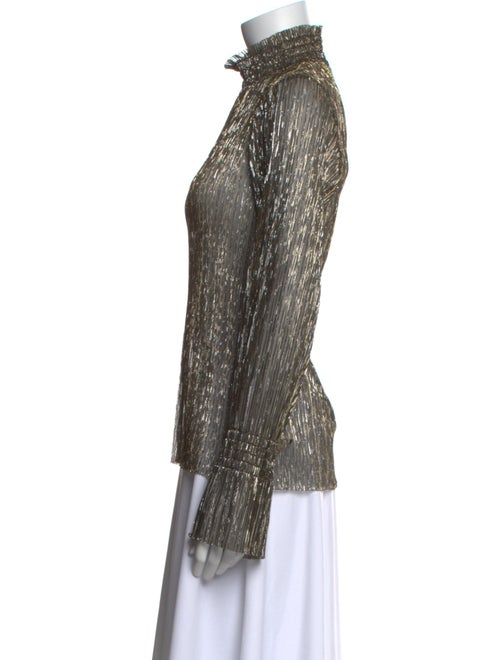 L'Agence Turtleneck Long Sleeve Blouse