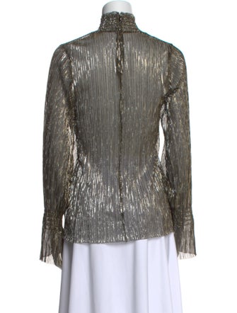 L'Agence Turtleneck Long Sleeve Blouse