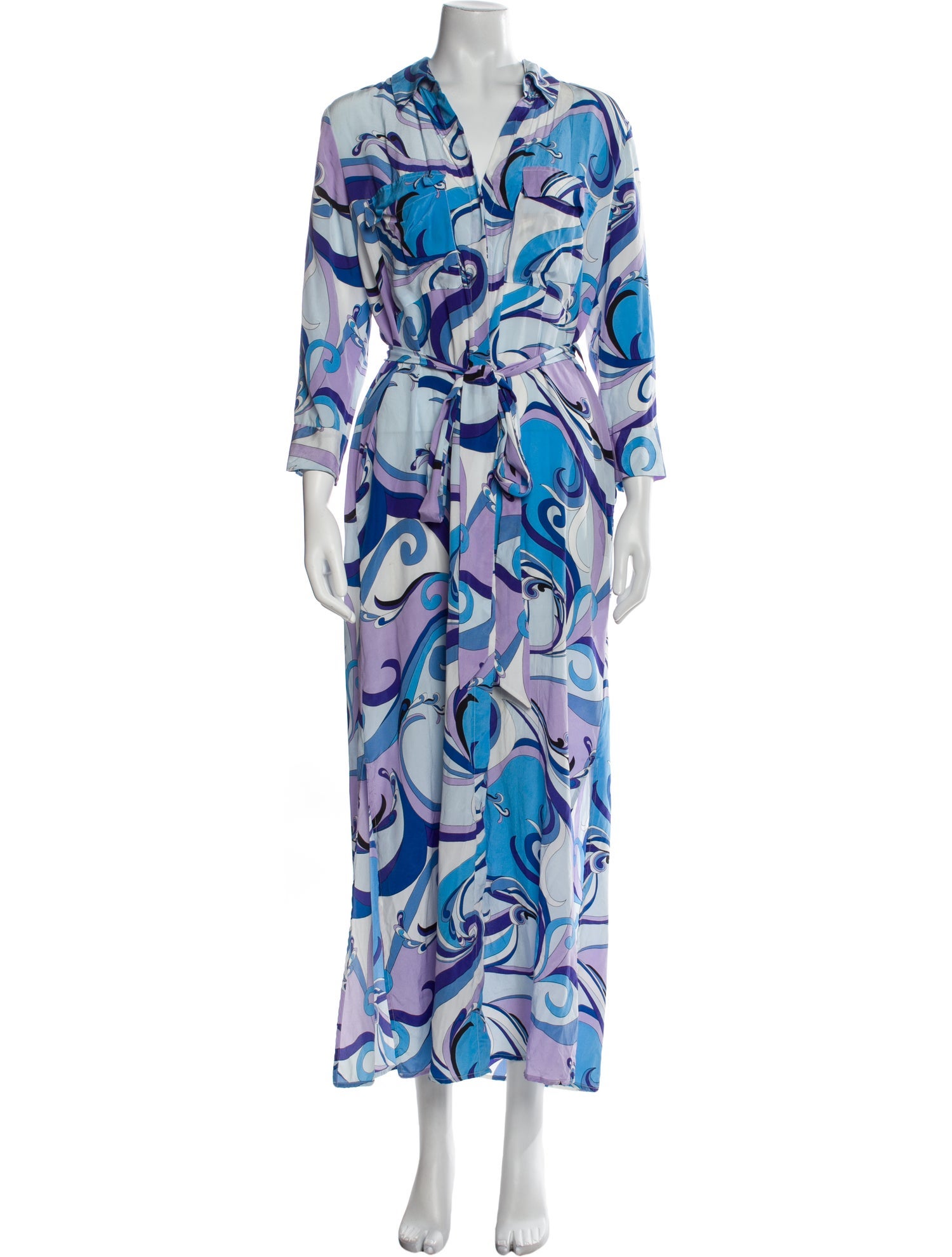L'Agence Silk Long Dress