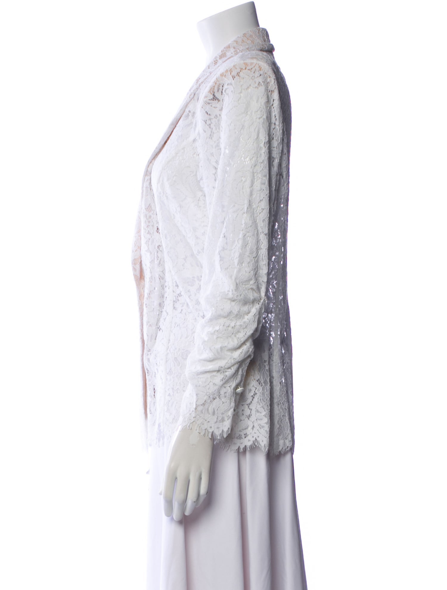 L'Agence Nylon Striped Blazer