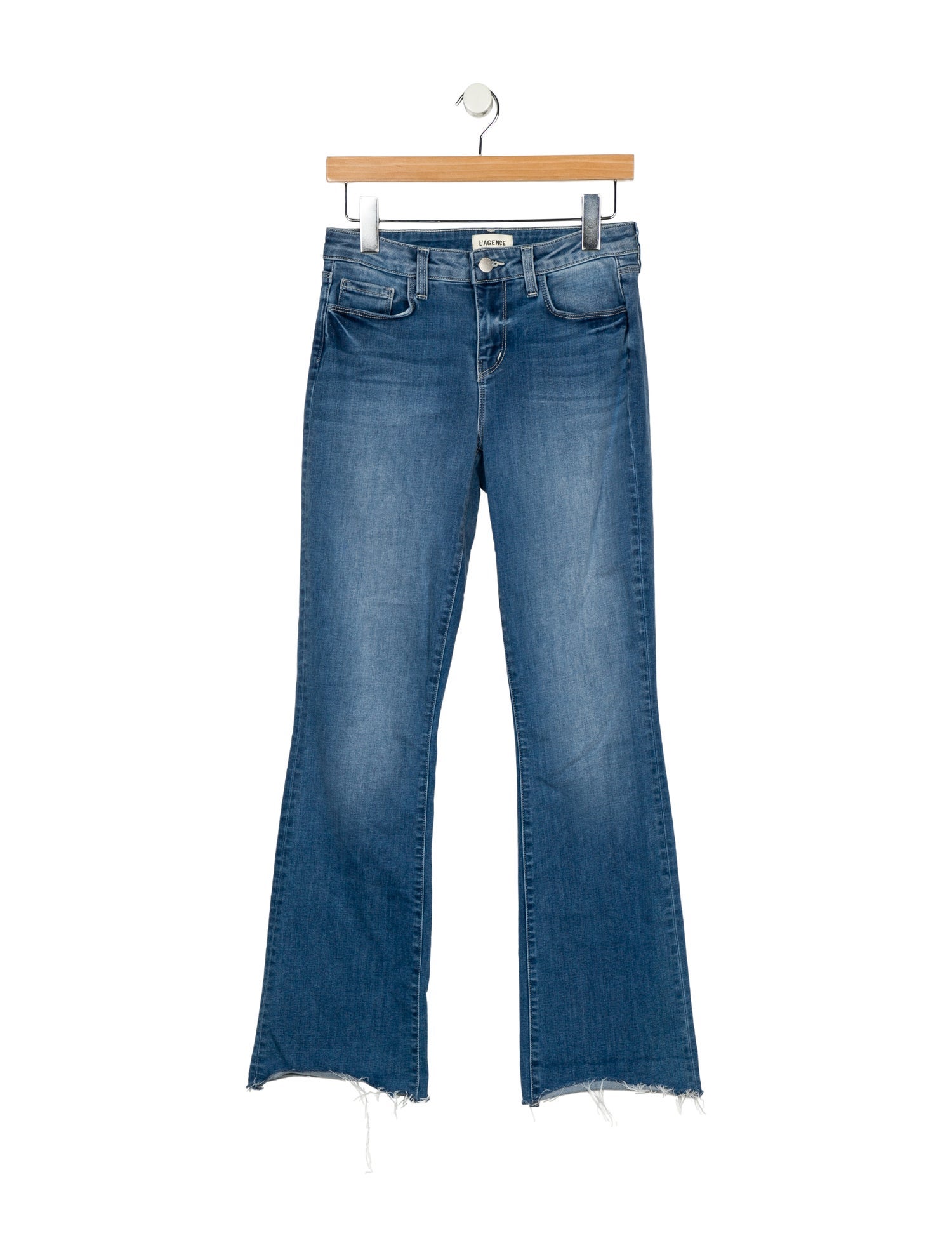 L'Agence Low-Rise Wide Leg Jeans