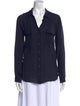 L'Agence Silk Long Sleeve Button-Up Top