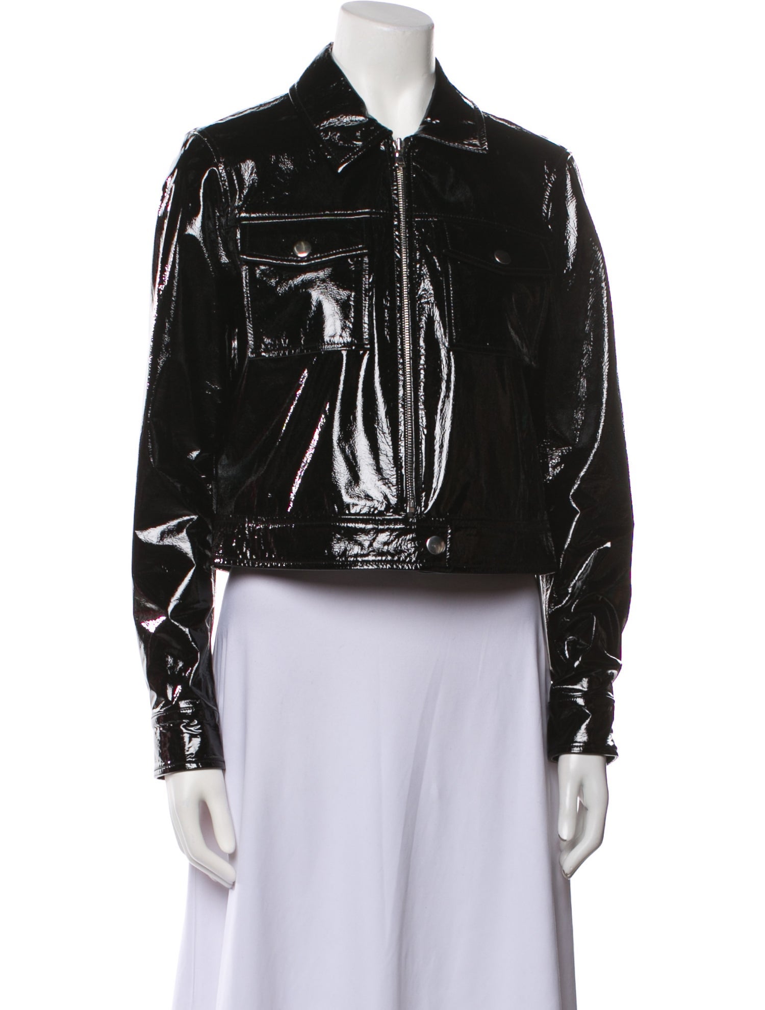 L'Agence Leather Biker Jacket
