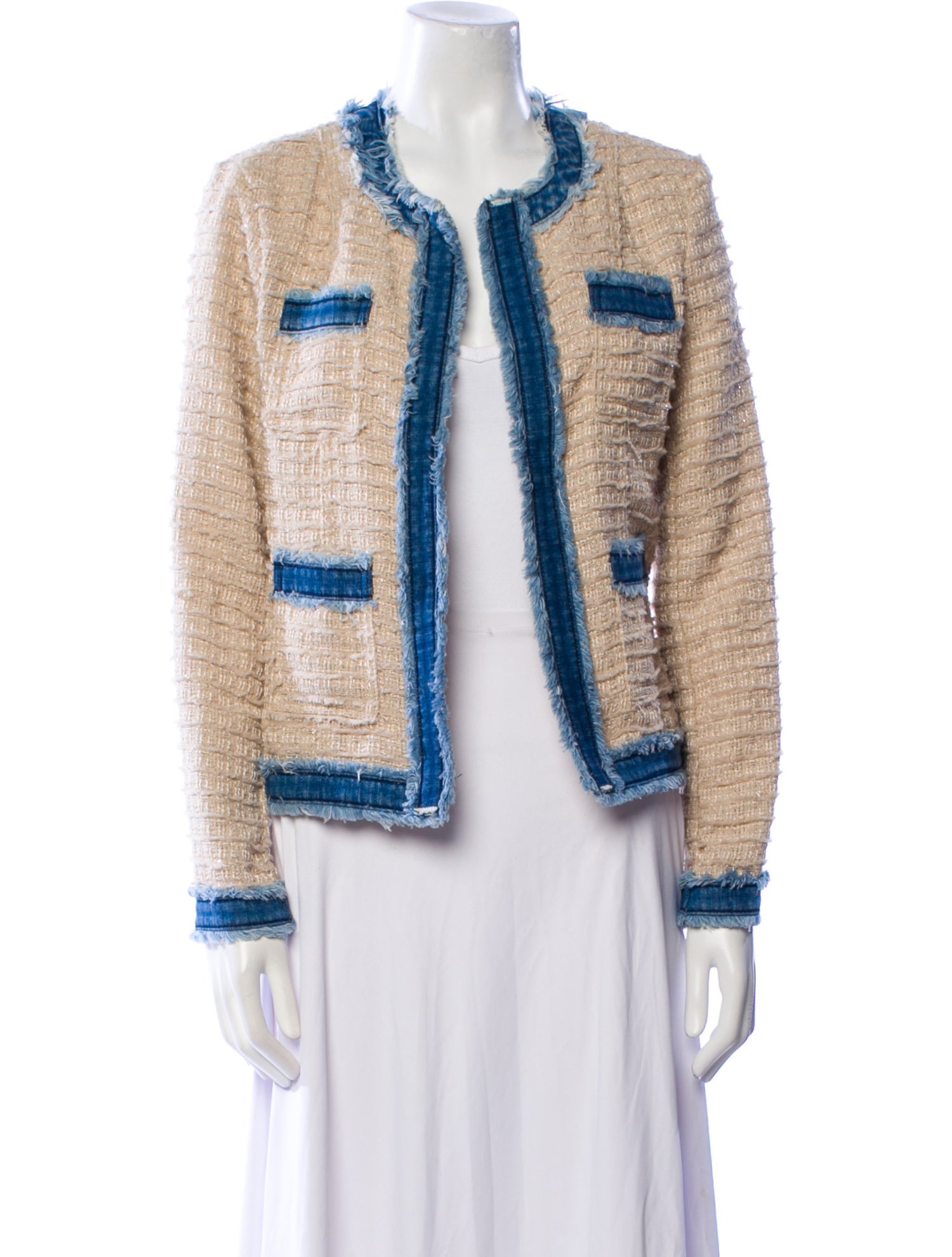 L'Agence Colorblock Pattern Jacket