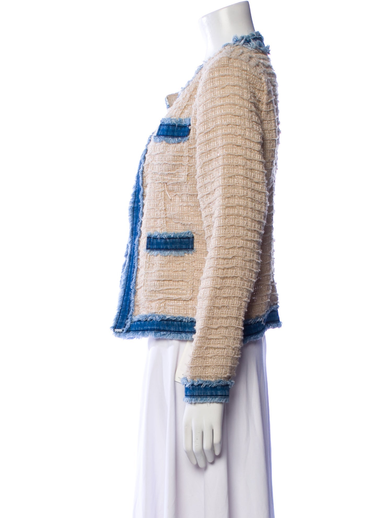 L'Agence Colorblock Pattern Jacket