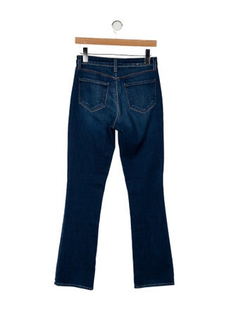 L'Agence Mid-Rise Straight Leg Jeans